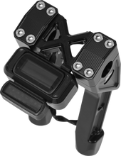 Load image into Gallery viewer, KENS FACTORY NEXT LEVEL HUD GAUGE HOUSING FOR X RISERS BLACK
